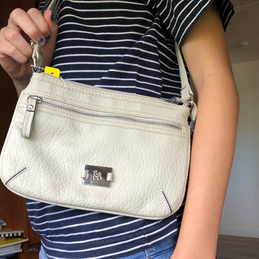 S&Co tan shoulder/crossbody purse